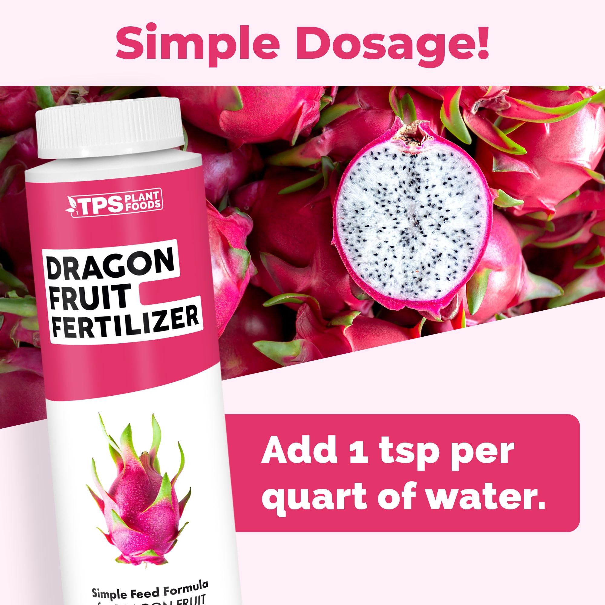 TPS NUTRIENTS Dragon Fruit Fertilizer dosage guidance helps balanced nutrition.