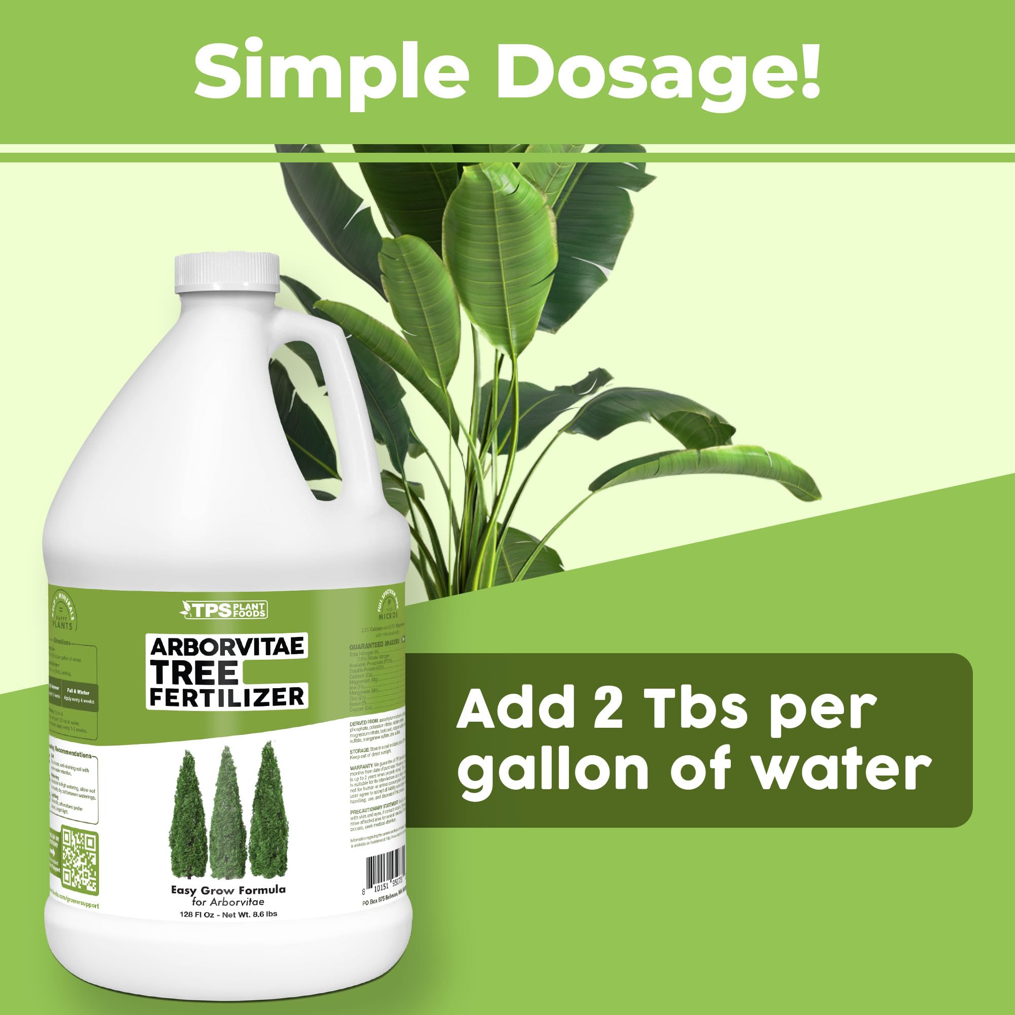 TPS NUTRIENTS Balanced evergreen nutrition supports steady growth and color.