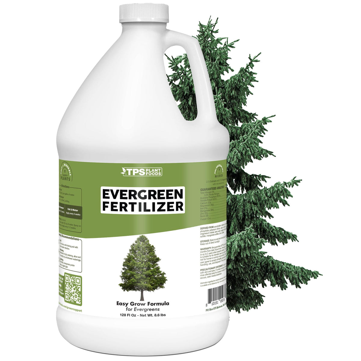 TPS NUTRIENTS evergreen tree fertilizer bottle for easy application and vibrant needles