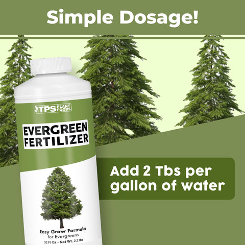 TPS NUTRIENTS evergreen fertilizer root-ready application supporting strong roots.