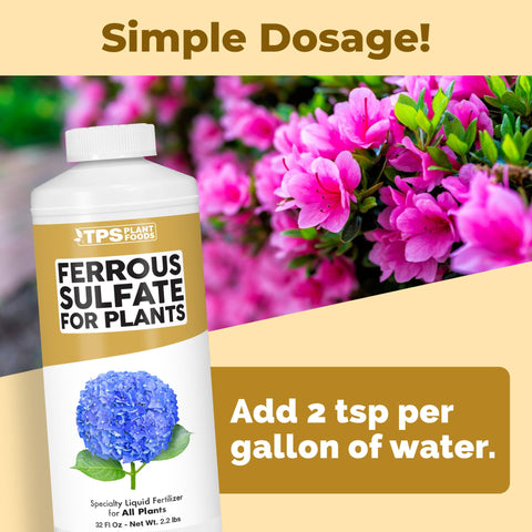 TPS NUTRIENTS ferrous sulfate promotes lawn health and color.