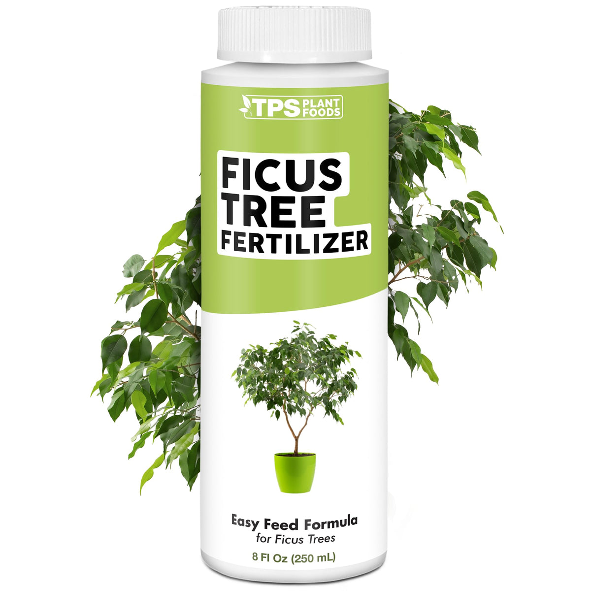TPS NUTRIENTS Ficus fertilizer bottle pour for precise application.