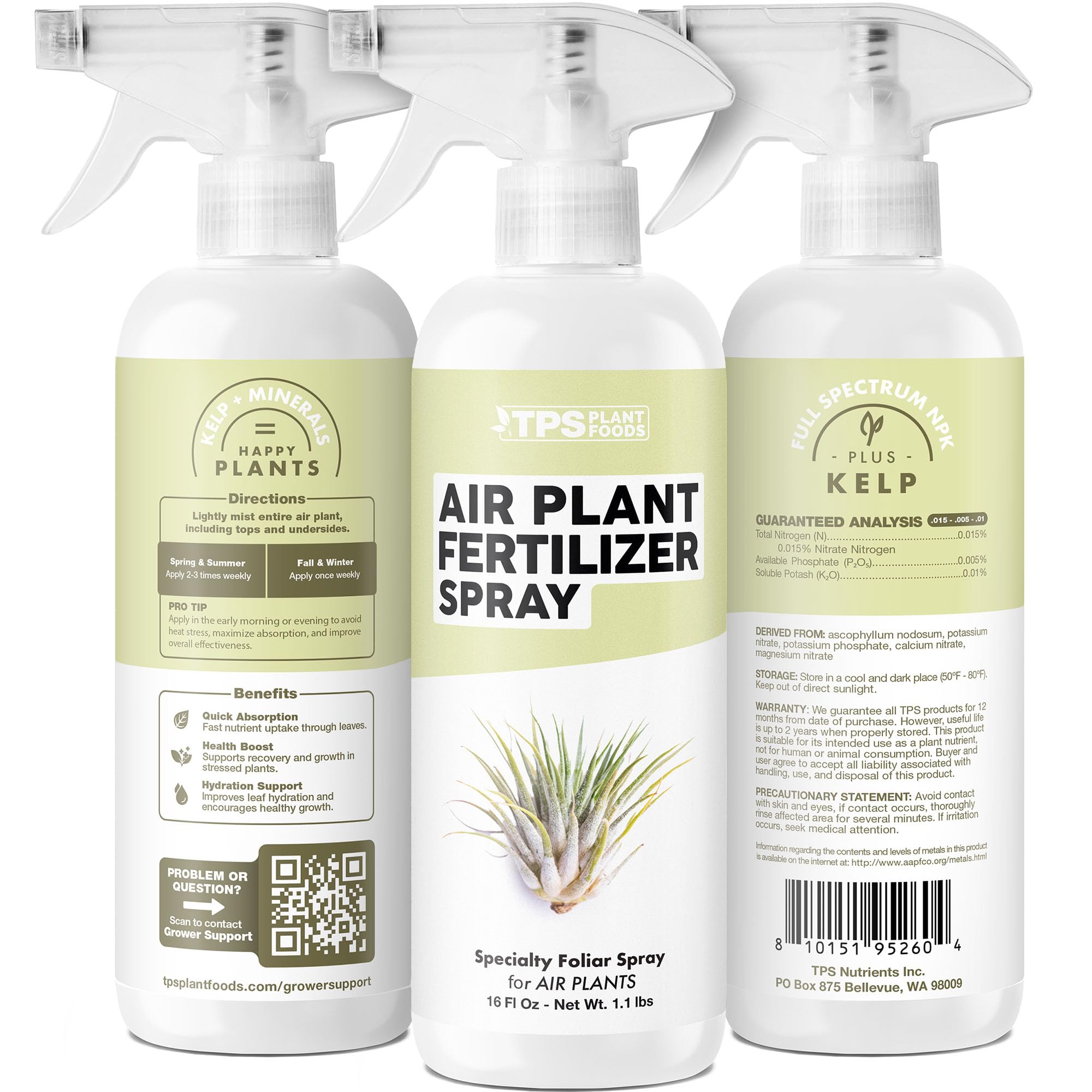 TPS NUTRIENTS foliar nutrient spray supports epiphyte leaf nutrition