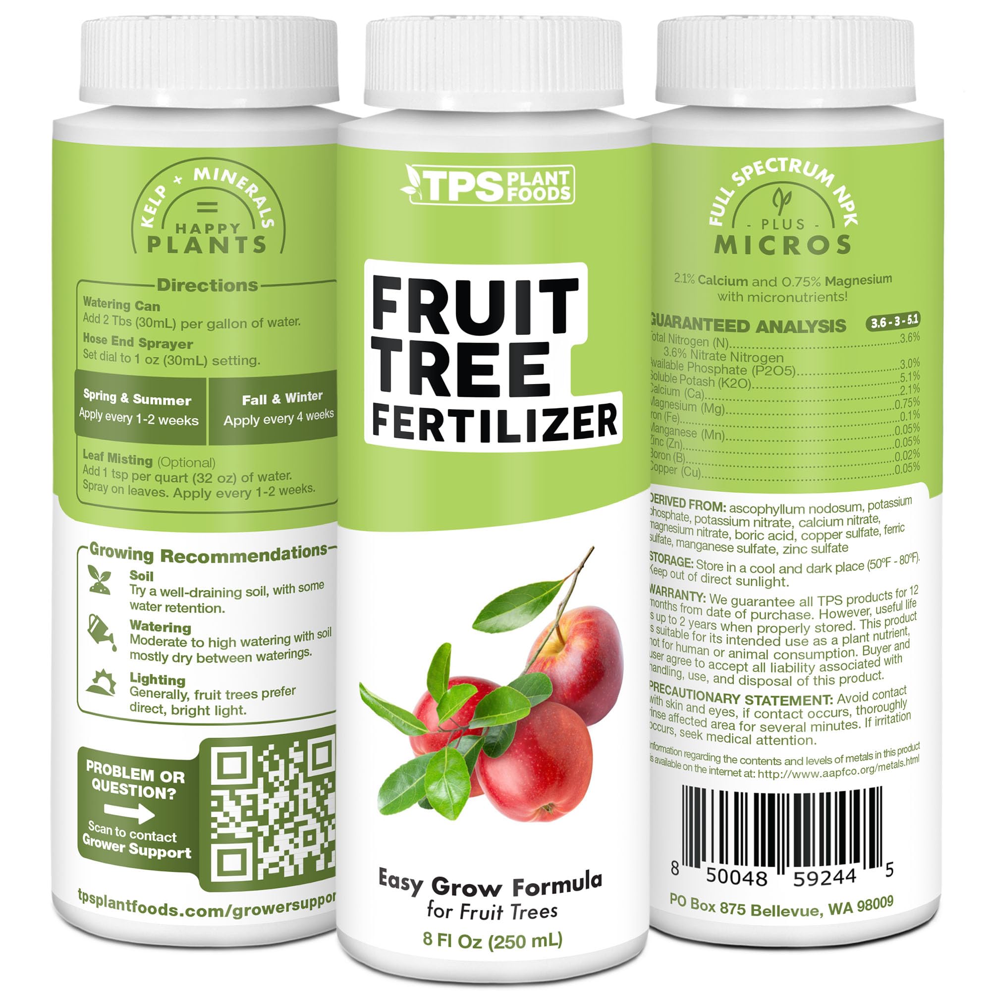 TPS NUTRIENTS fruit tree fertilizer backyard orchard use aids long-term tree health.