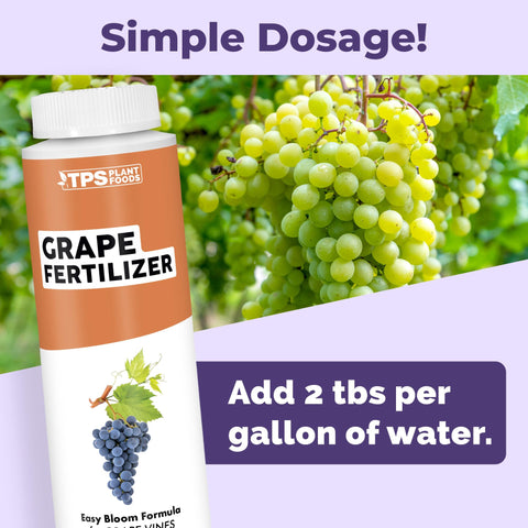 TPS NUTRIENTS Grape Fertilizer supports vine growth and healthy leaves during cultivation.