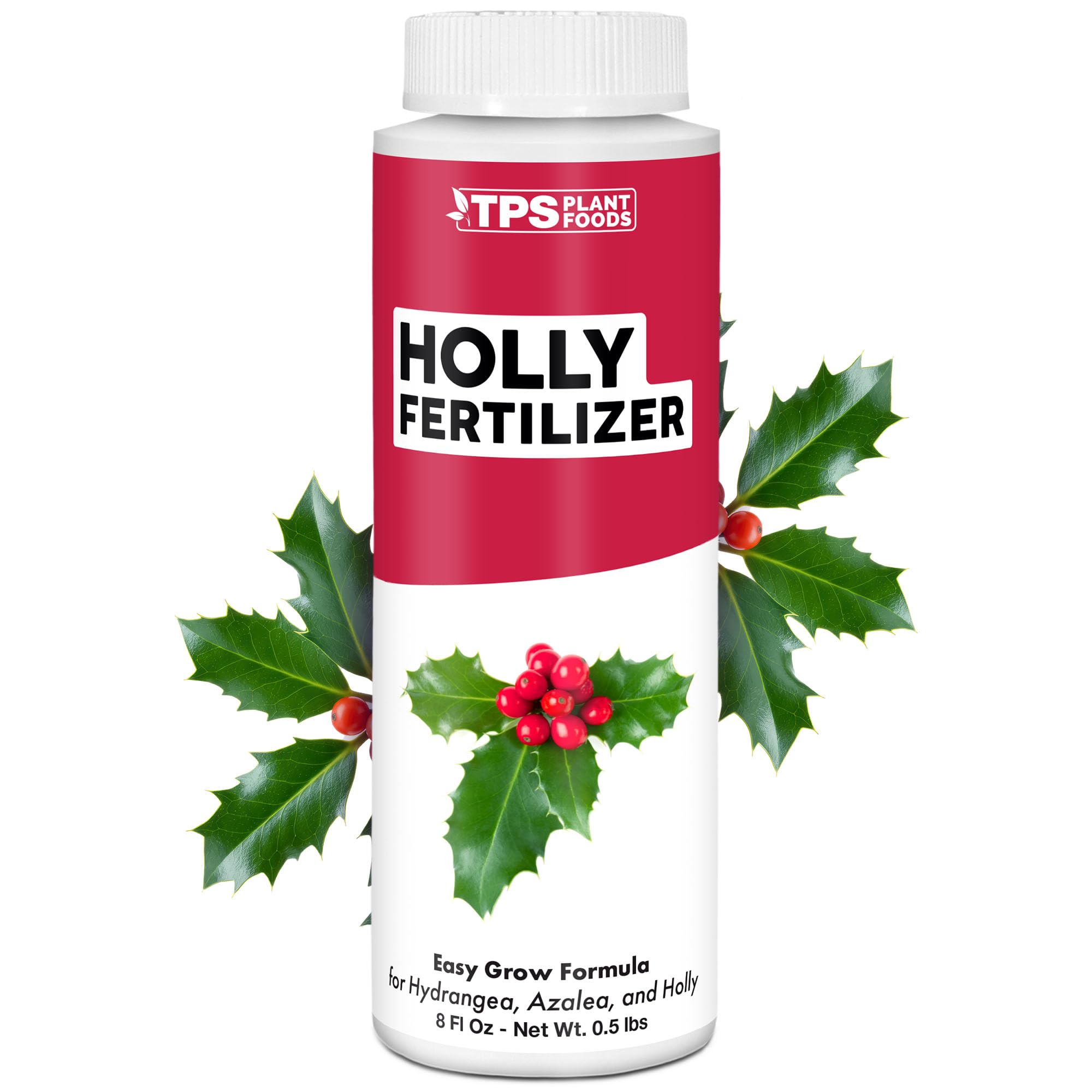 TPS NUTRIENTS Holly Fertilizer bottle pour supports quick uptake for holly growth.