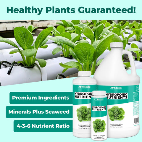 TPS NUTRIENTS bottle pour demonstrates controlled dosing for hydroponics.