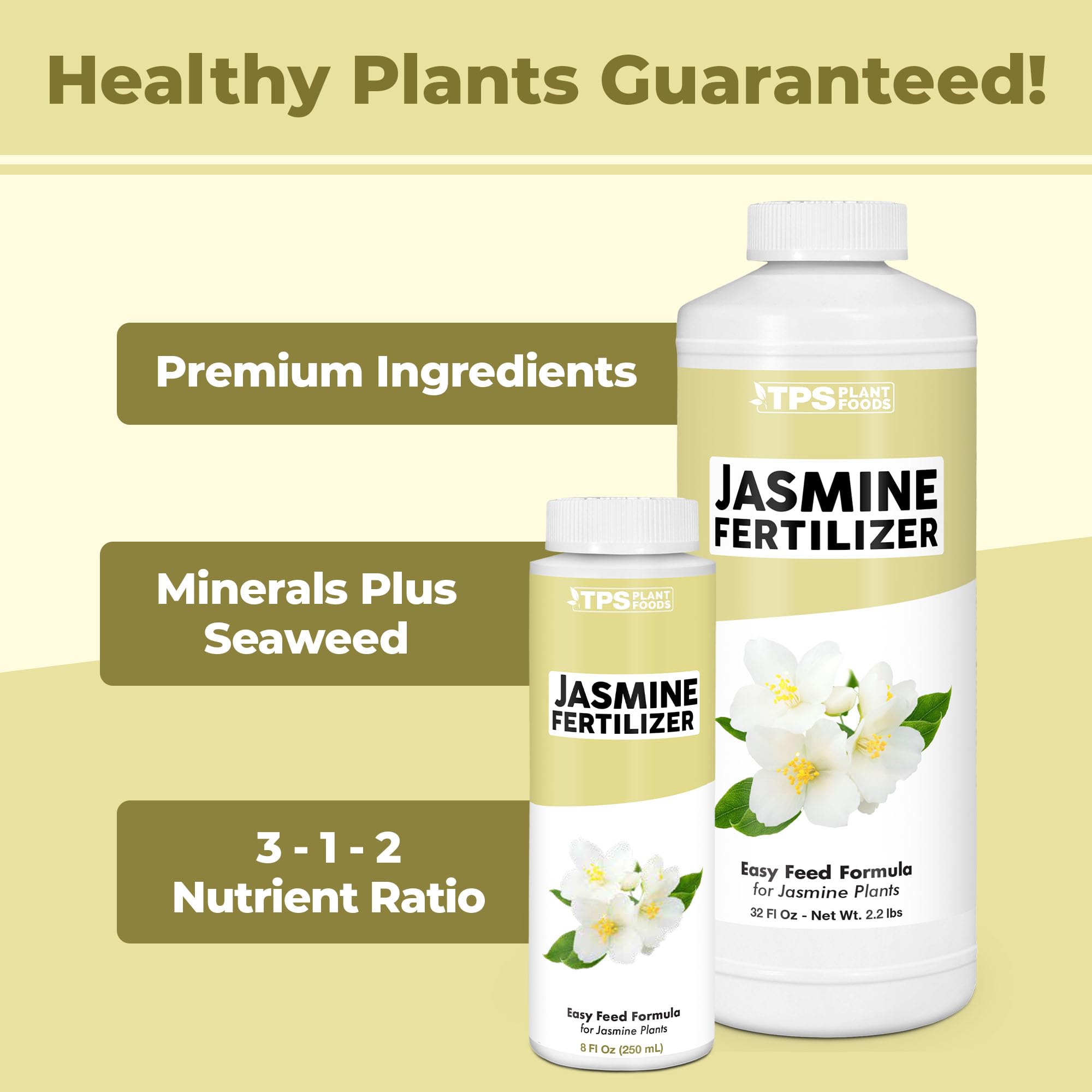 TPS NUTRIENTS Jasmine Fertilizer bottle pour demonstrating easy feeding