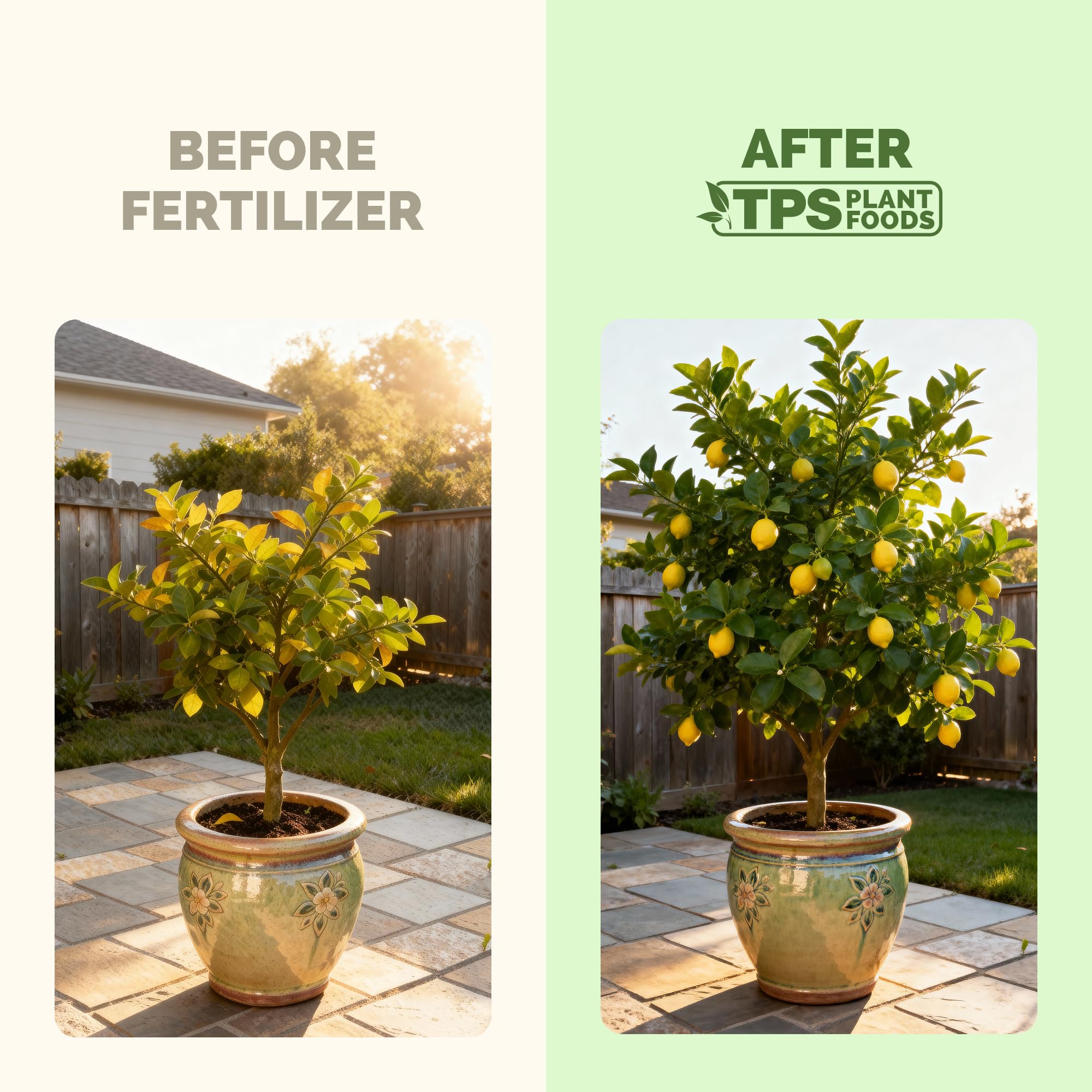 TPS NUTRIENTS Lemon Tree Fertilizer dilution mixing demonstrates precise application.