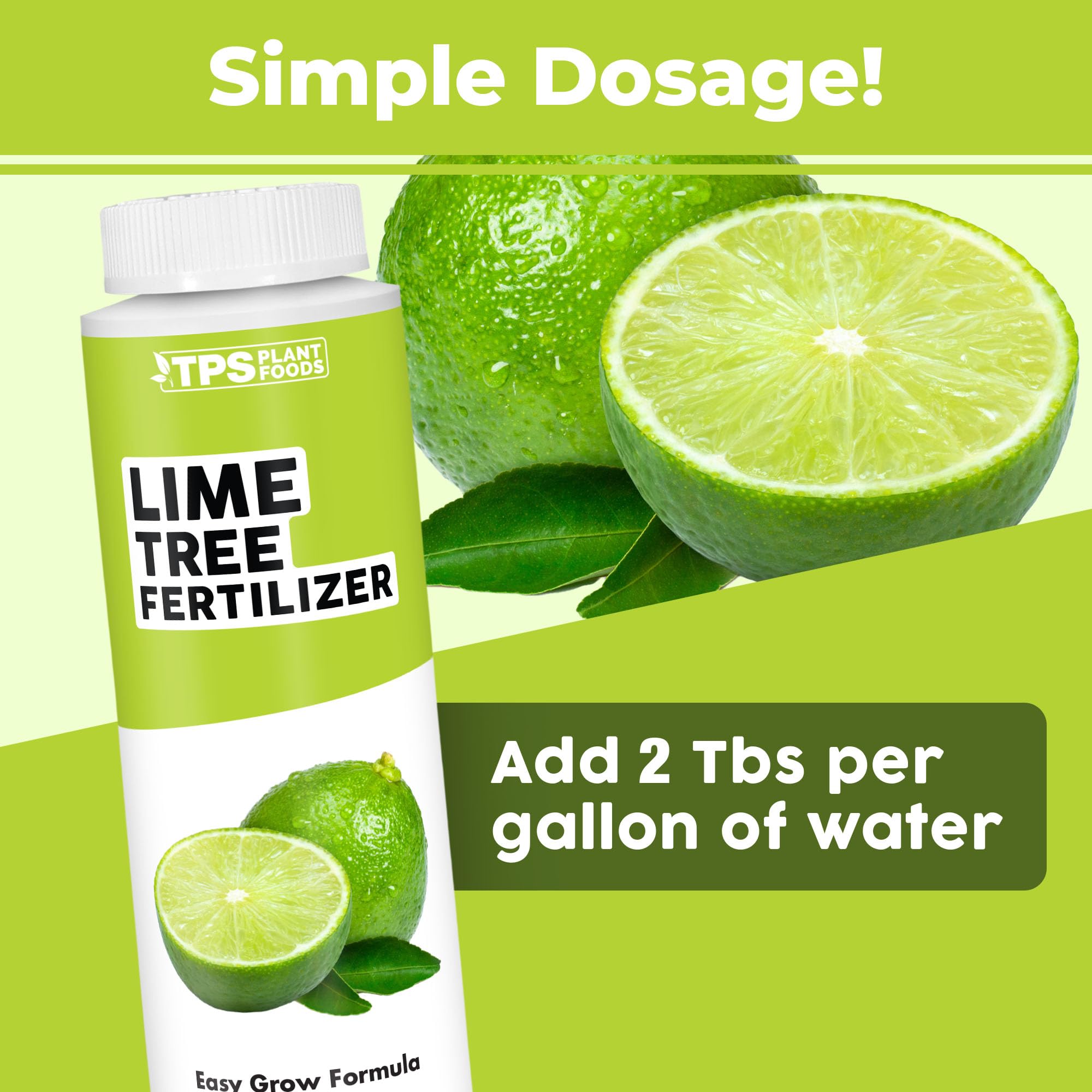 Pour-spout of TPS NUTRIENTS Lime Tree Fertilizer enables easy dosing.