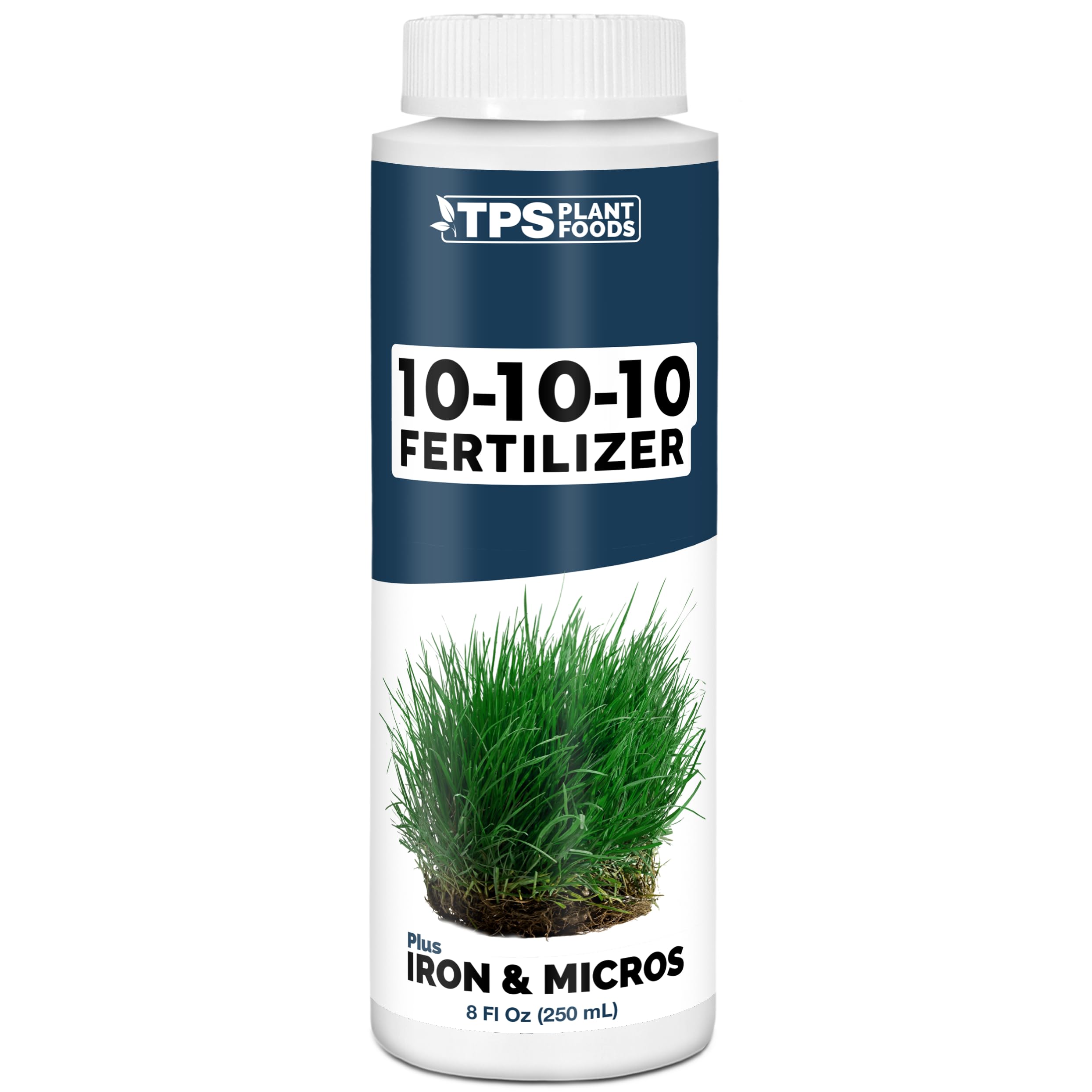 TPS NUTRIENTS Liquid 10-10-10 fertilizer bottle for easy lawn and garden feeding and greener turf.