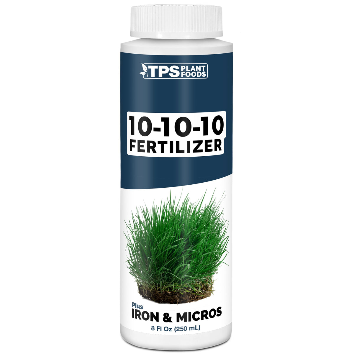 TPS NUTRIENTS Liquid 10-10-10 fertilizer bottle for easy lawn and garden feeding and greener turf.