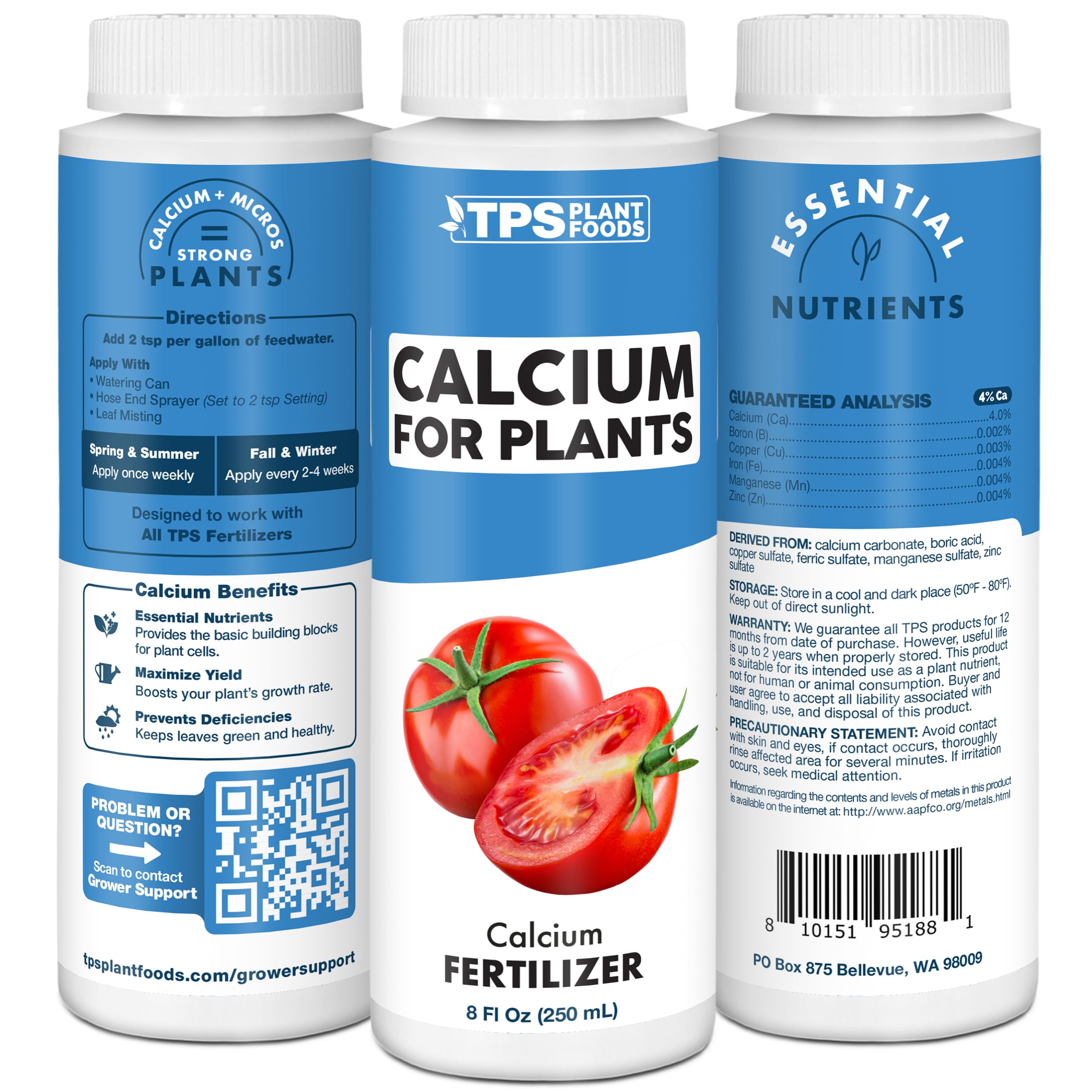 TPS NUTRIENTS Liquid calcium drench pour demonstrates fast uptake.