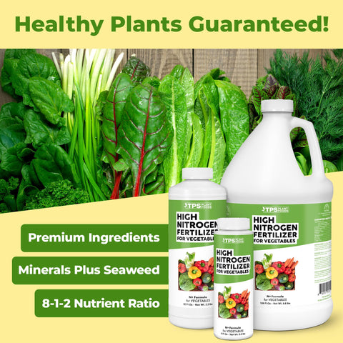 TPS NUTRIENTS liquid plant food for leafy greens delivers fast uptake and greener leaves
