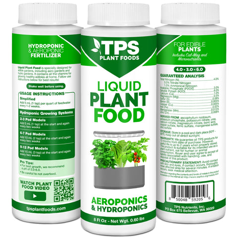 TPS NUTRIENTS Liquid Plant Food close-up highlighting root-friendly nutrients for strong roots