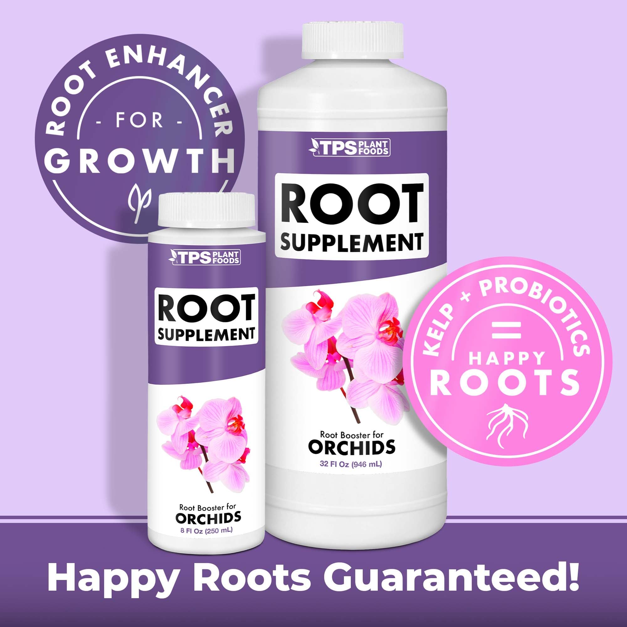 TPS NUTRIENTS liquid root supplement with kelp and probiotics for robust uptake.