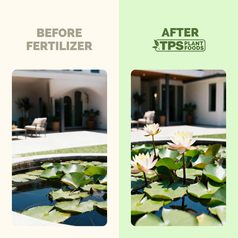 TPS NUTRIENTS Lotus Fertilizer dosing in water shows application