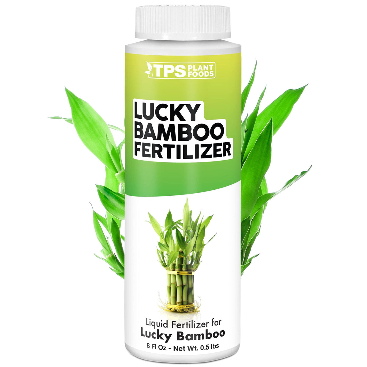 TPS NUTRIENTS Lucky Bamboo Fertilizer bottle for thriving, greener stalks and steady growth.