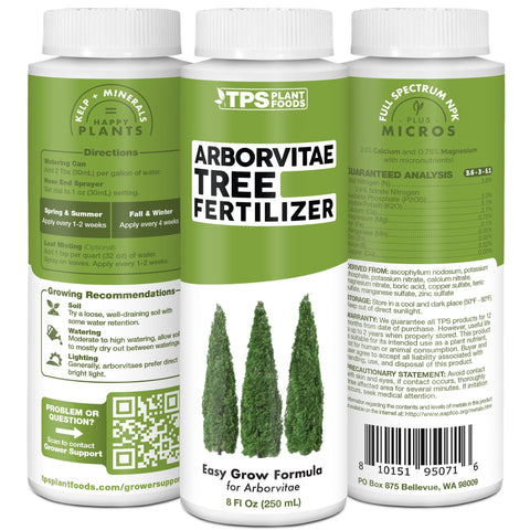 TPS NUTRIENTS Made in USA Arborvitae fertilizer for reliable outdoor care.