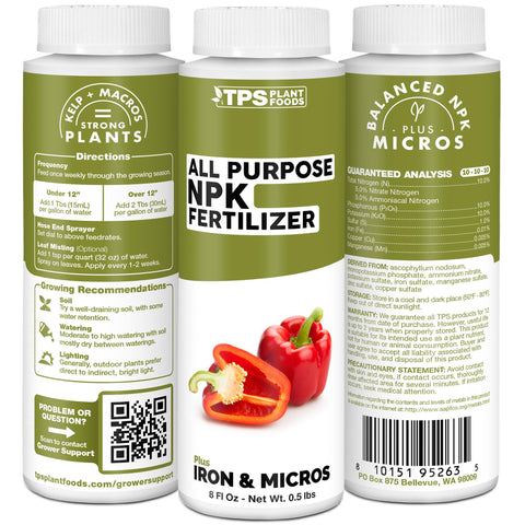 TPS NUTRIENTS made in USA badge assures quality for reliable plant nutrition.
