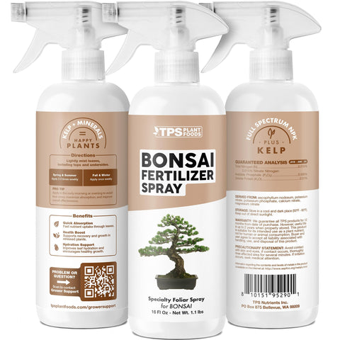Made in the USA TPS NUTRIENTS Bonsai Spray bottle supports steady growth.