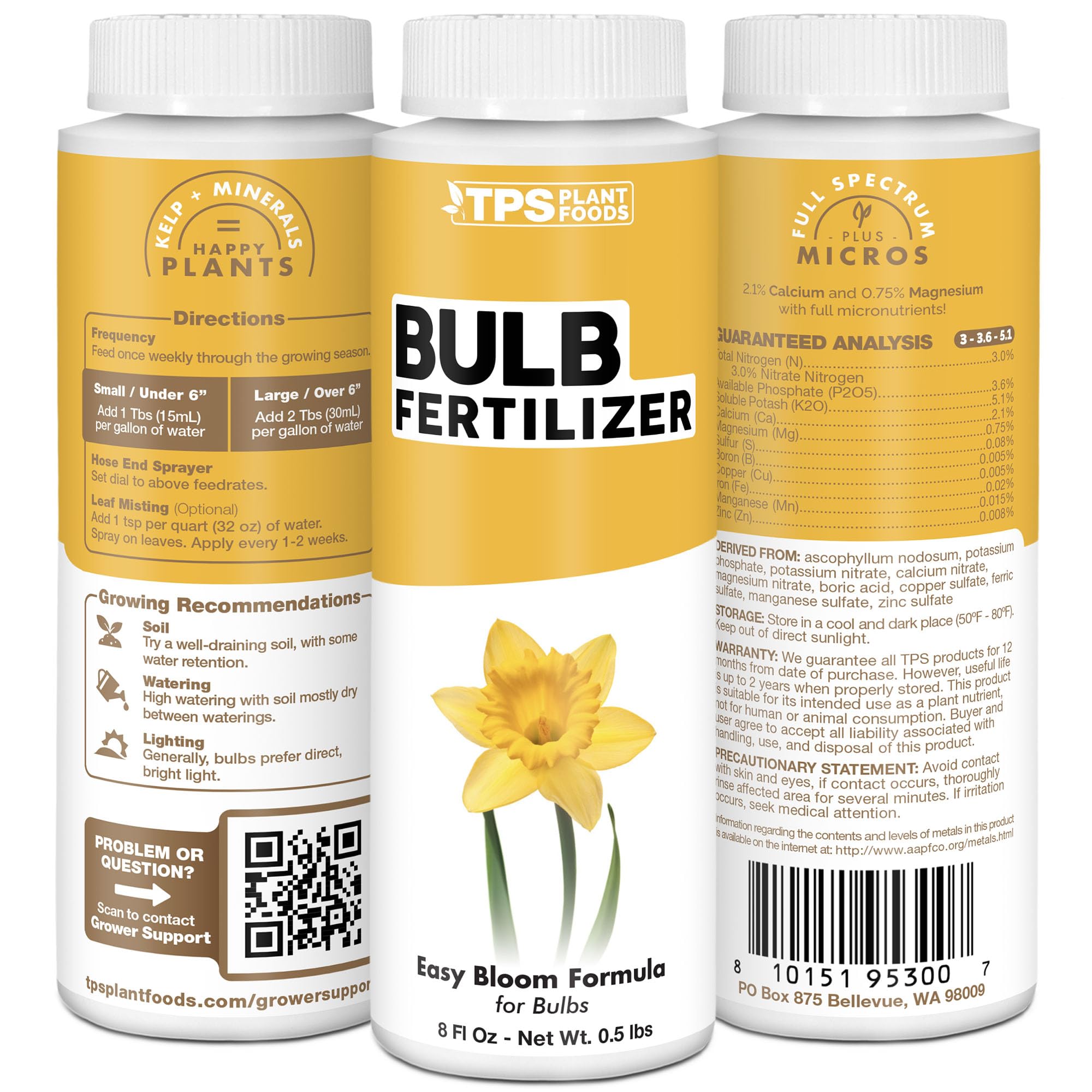 TPS NUTRIENTS Made in USA bulb fertilizer supports home landscape care