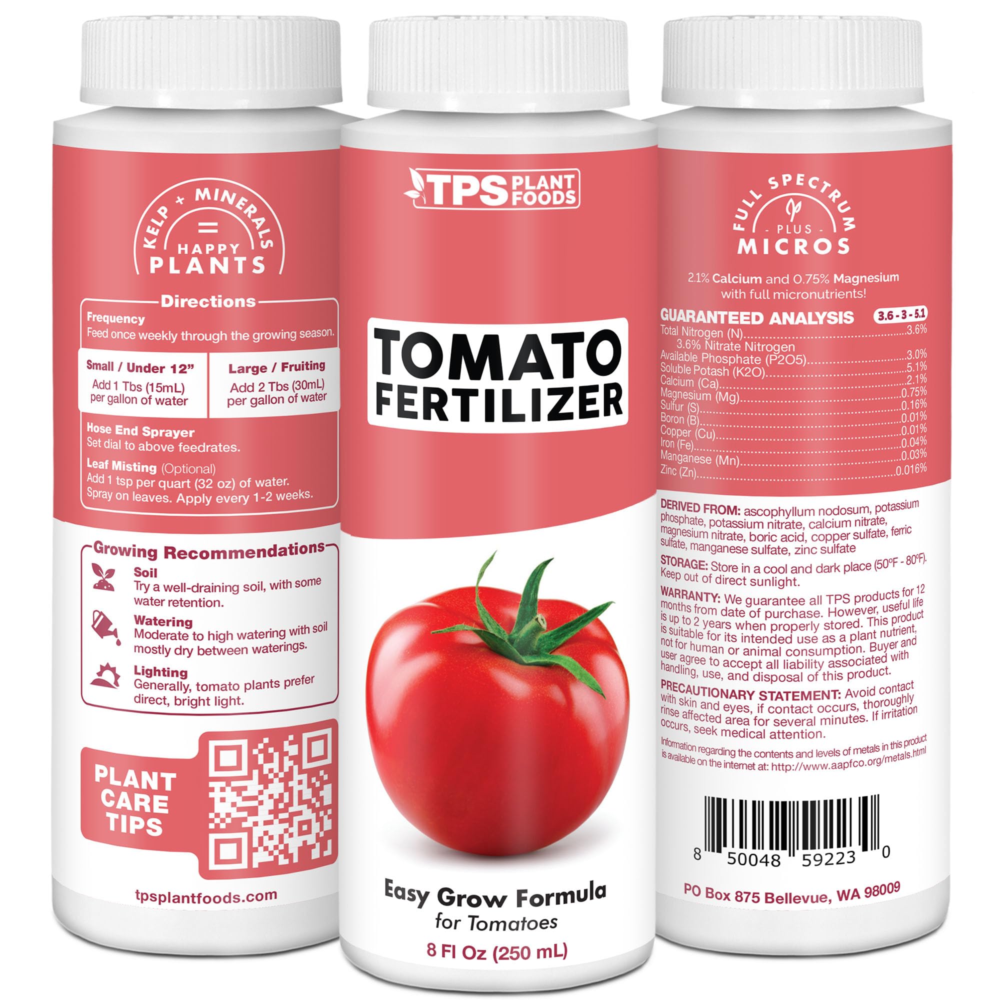 TPS NUTRIENTS Made in USA label close-up signaling trusted origin and reliability
