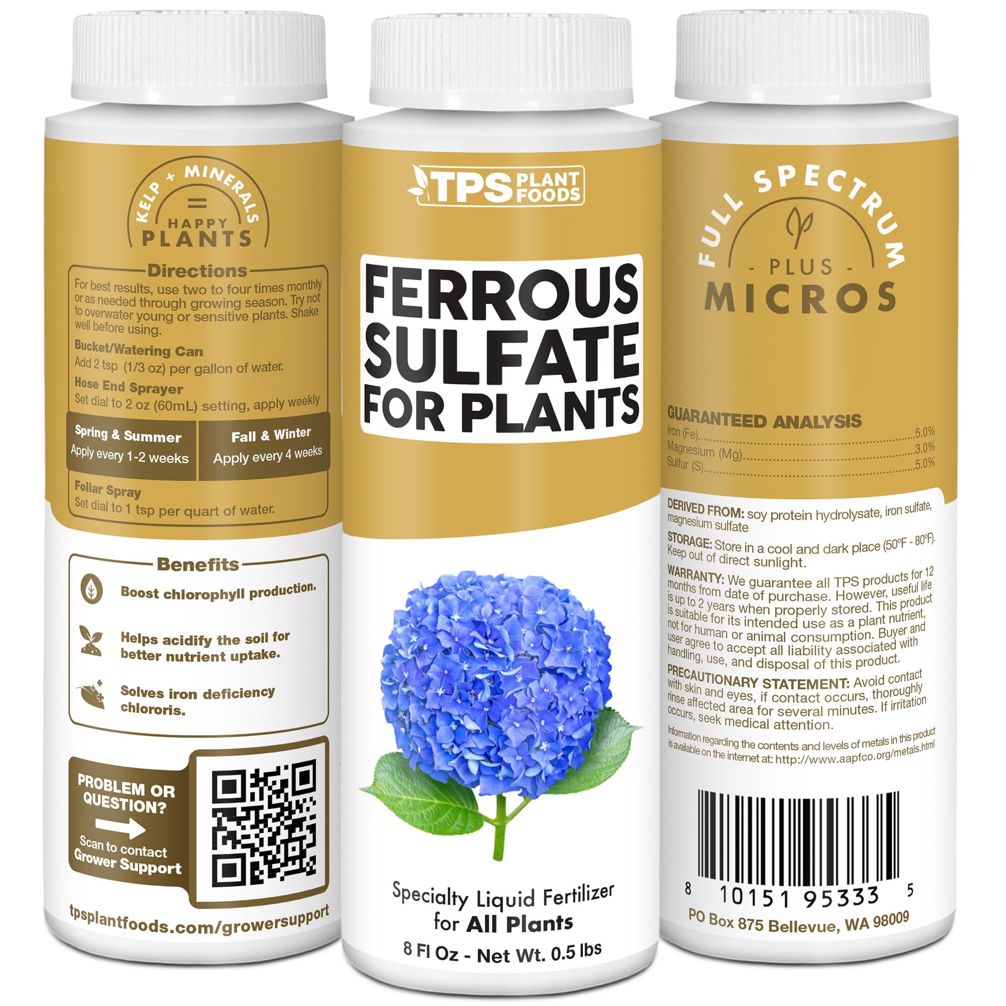 TPS NUTRIENTS Made in USA label signals quality and domestic production.