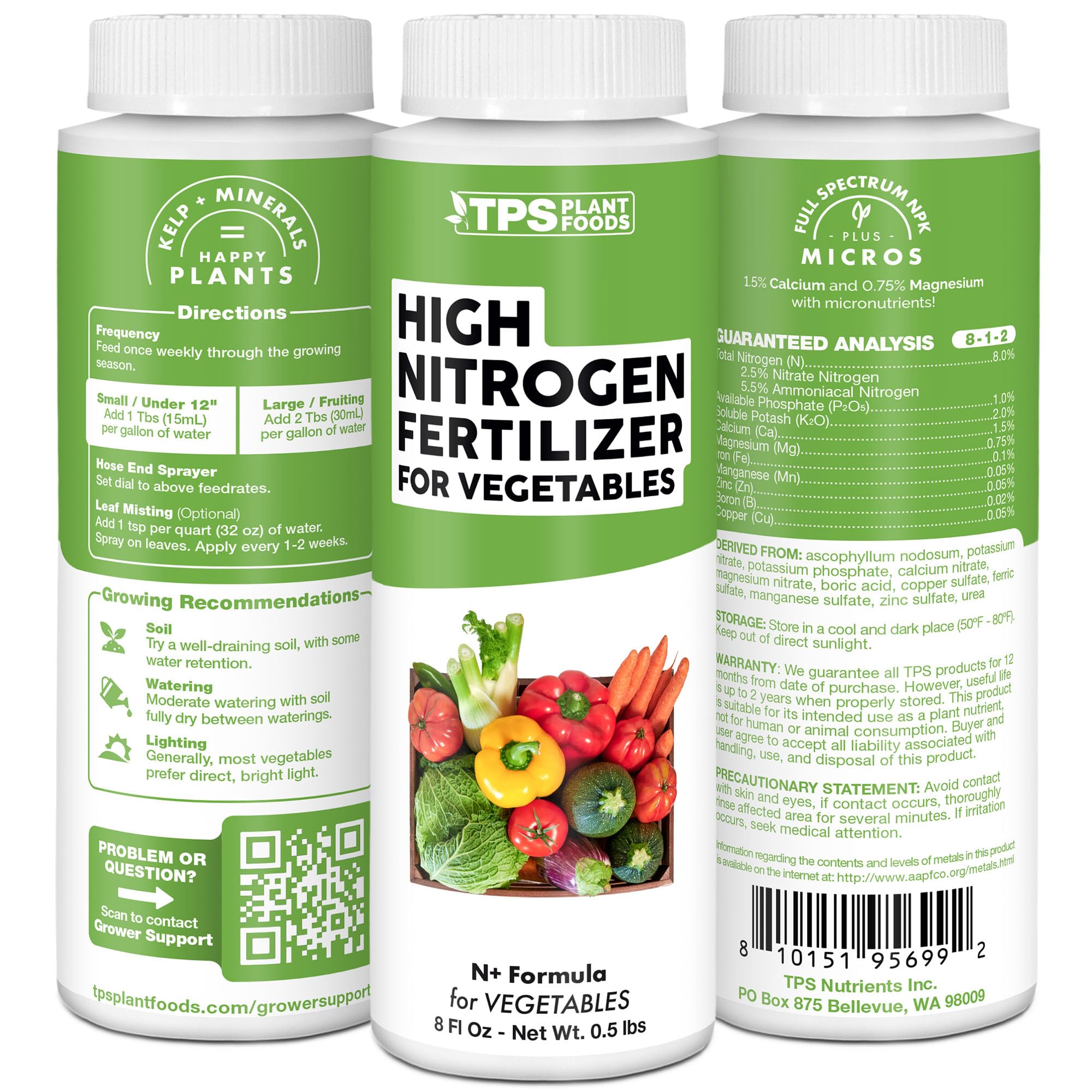 TPS NUTRIENTS Made in USA label signals quality and reliability