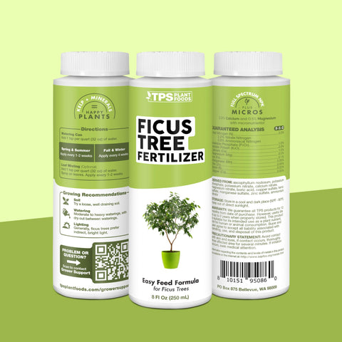 TPS NUTRIENTS made in USA ensures quality for ficus care.
