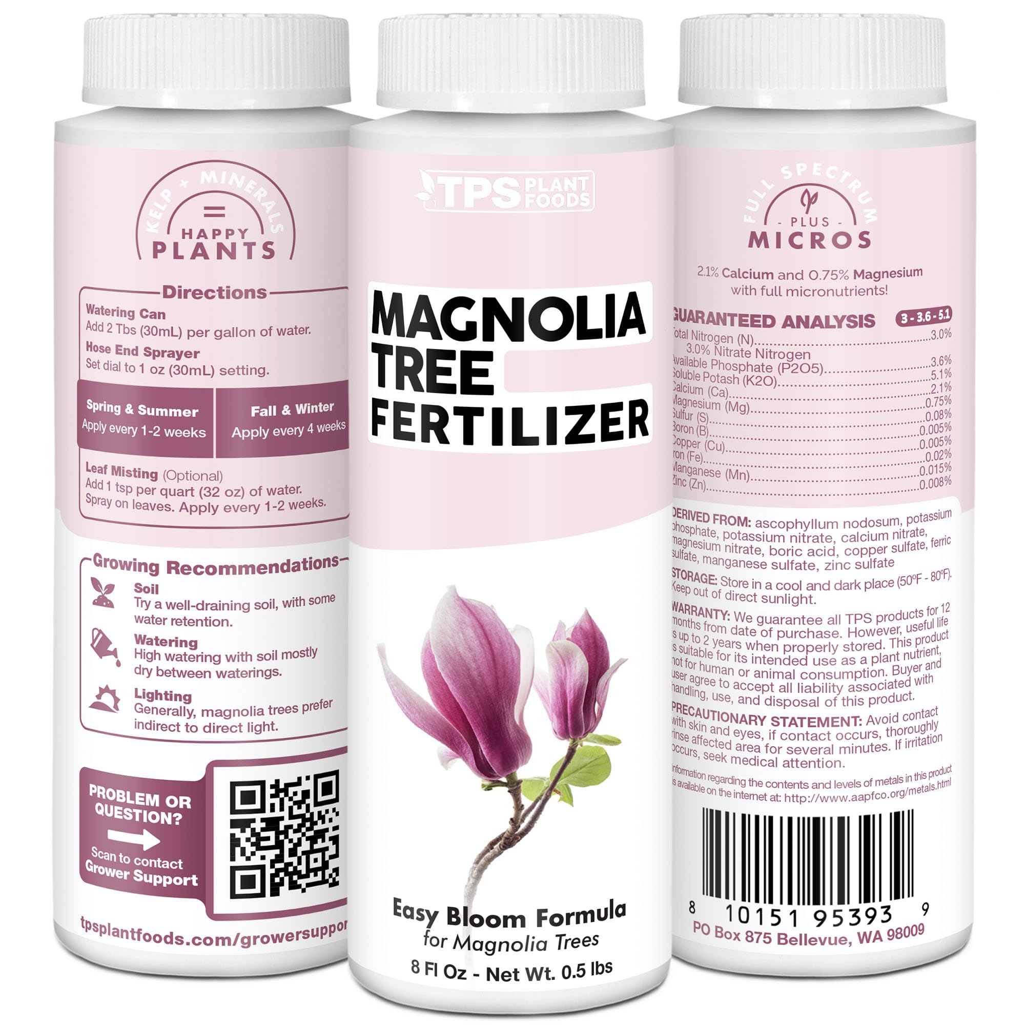 TPS NUTRIENTS Magnolia Tree Fertilizer made in USA supports safe, reliable nourishment