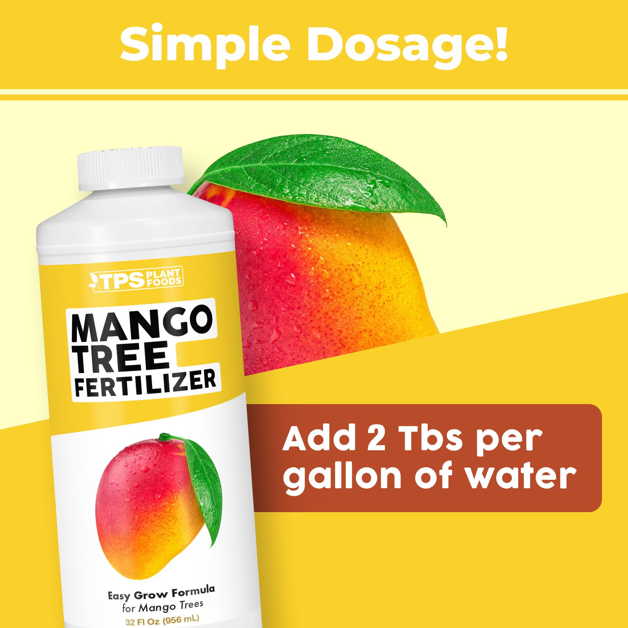 TPS NUTRIENTS Mango Tree Fertilizer label showing balanced nutrition.