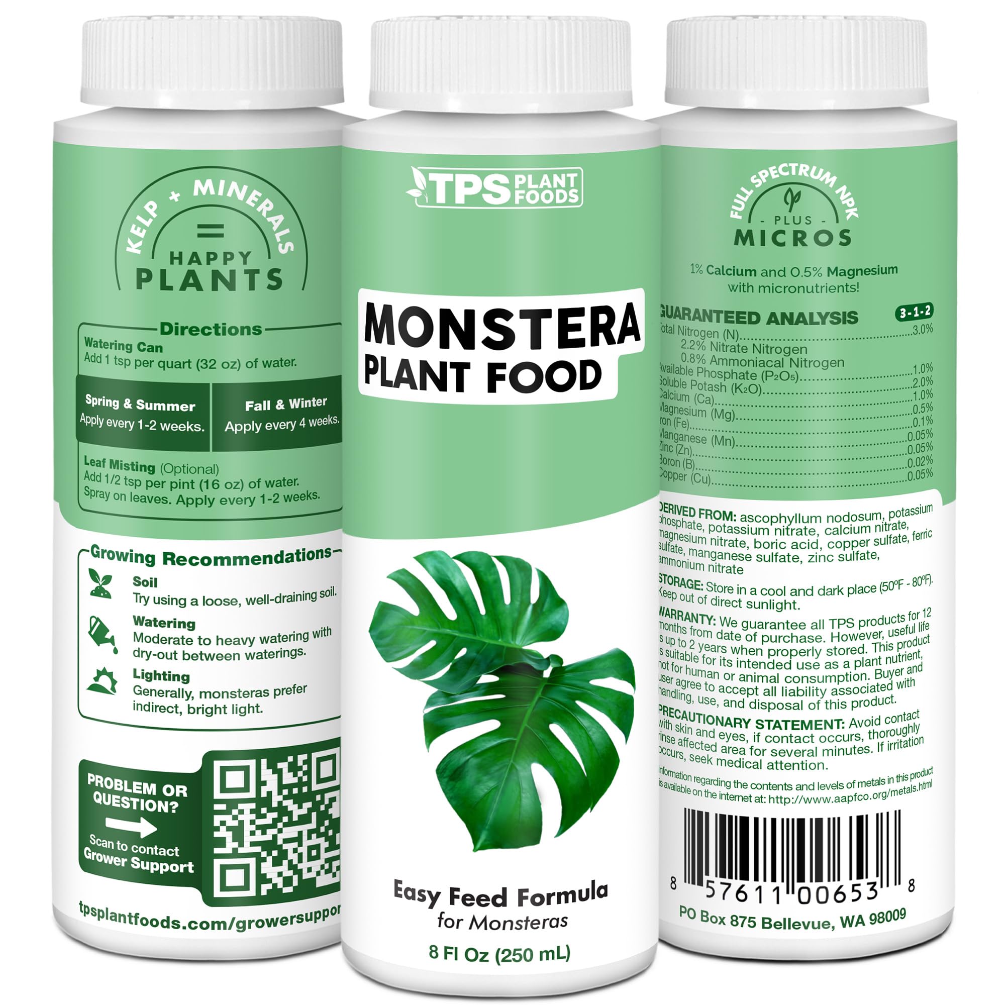 TPS NUTRIENTS Monstera indoor plant health for home or office.
