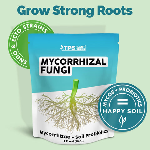 TPS NUTRIENTS Mycos label detail emphasizing soil and plant growth benefits.