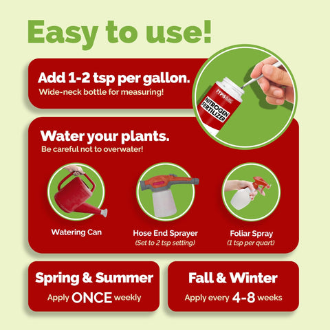 TPS NUTRIENTS nitrogen promotes leaf growth with vibrant green foliage close-up