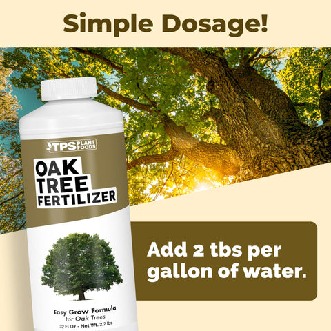 TPS NUTRIENTS Oak Tree Fertilizer root zone application nourishes the roots
