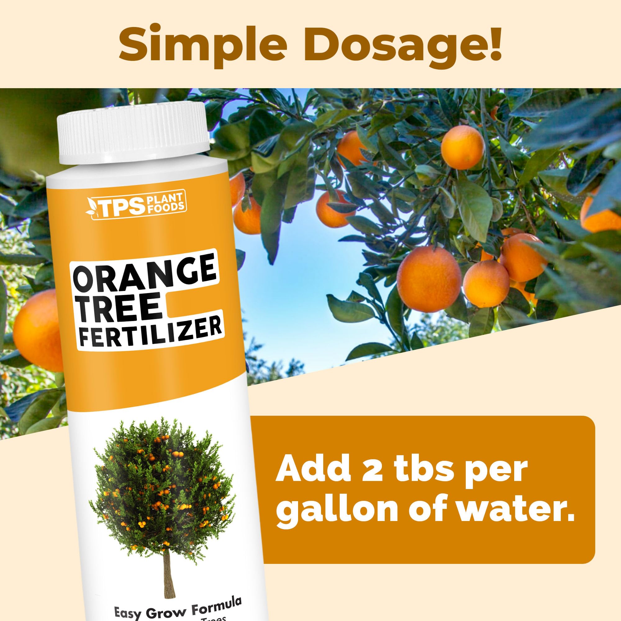 TPS NUTRIENTS fertilizer supporting strong root development in orange trees