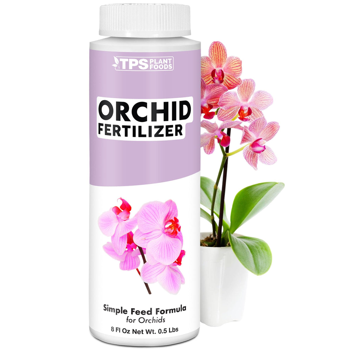 TPS NUTRIENTS orchid food bottle closeup for balanced feeding