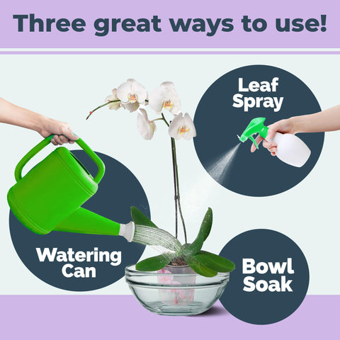 TPS NUTRIENTS orchid food bottle suggests leaf vigor after feeding