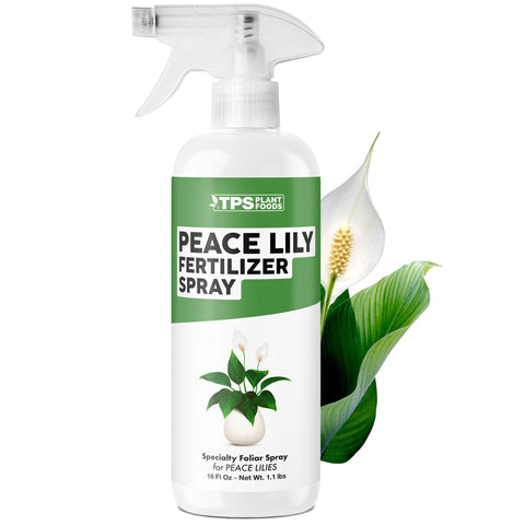 TPS NUTRIENTS Peace Lily Fertilizer Spray bottle mist for quick leaf nourishment.