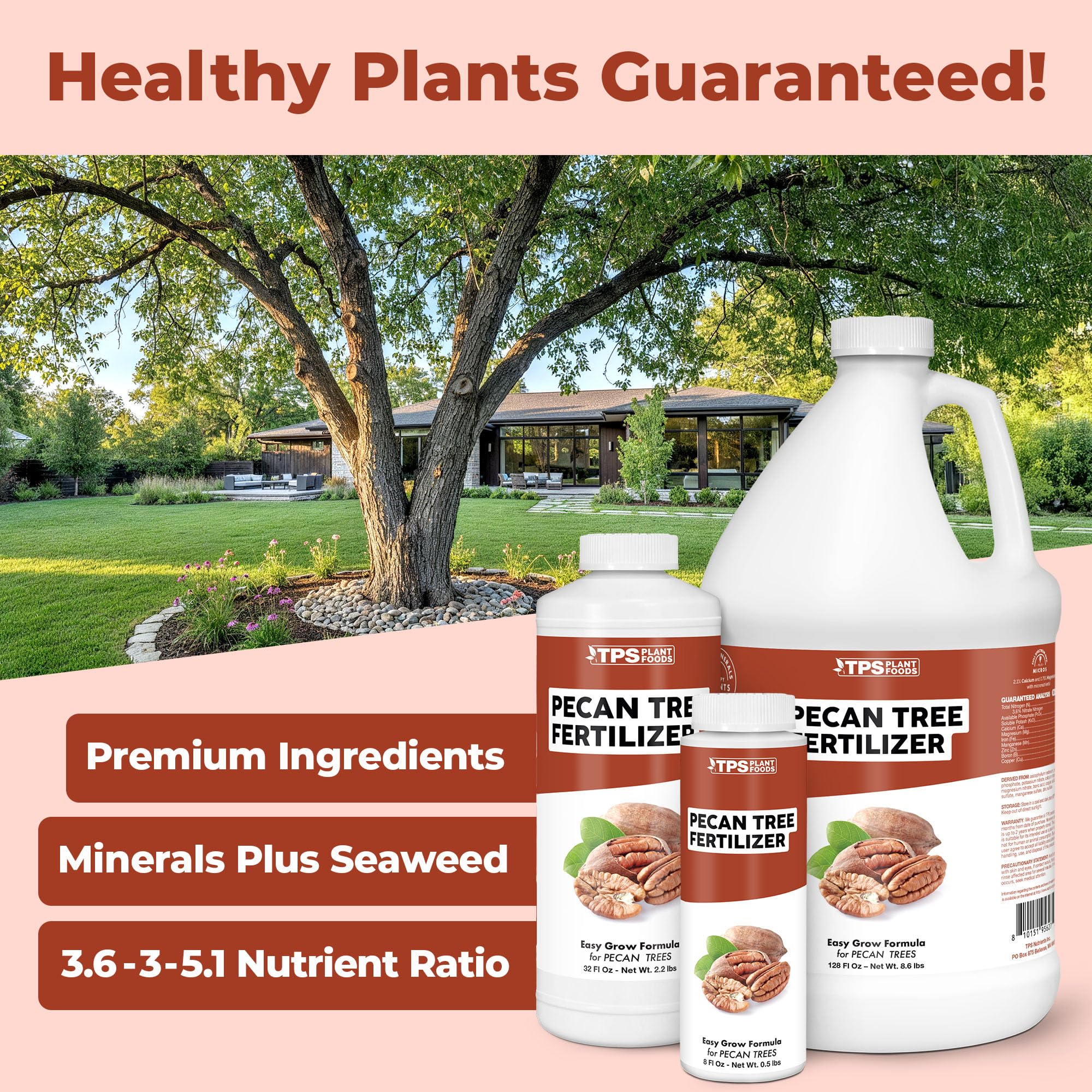 TPS NUTRIENTS Pecan Tree Fertilizer being diluted in water for application