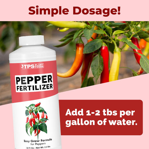 TPS Nutrients Pepper Fertilizer pour demonstrates simple, precise application.