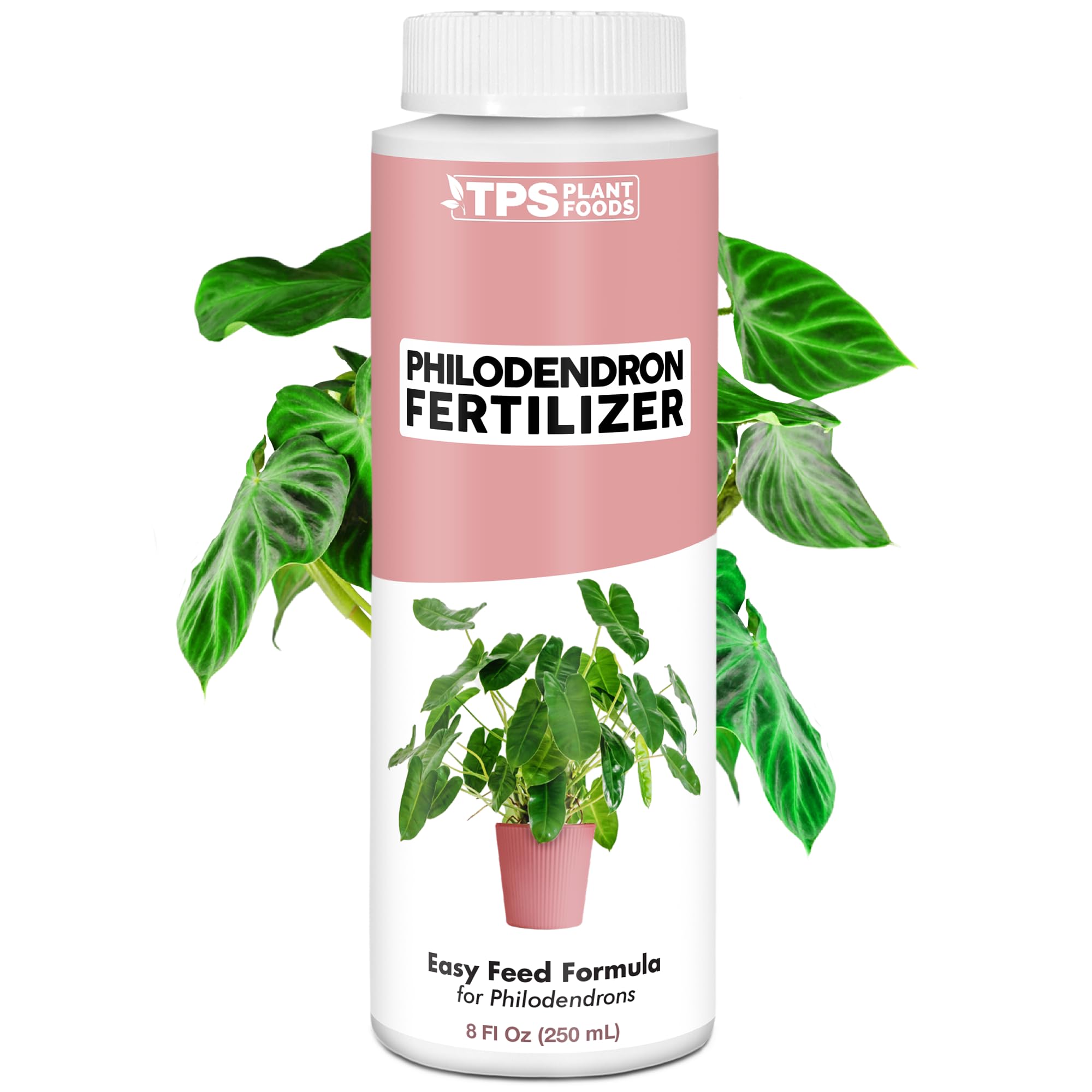 TPS NUTRIENTS Philodendron Fertilizer bottle for indoor plants supports lush foliage.