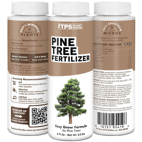 TPS NUTRIENTS Pine Tree Fertilizer USA-made product signifying quality and reliability.