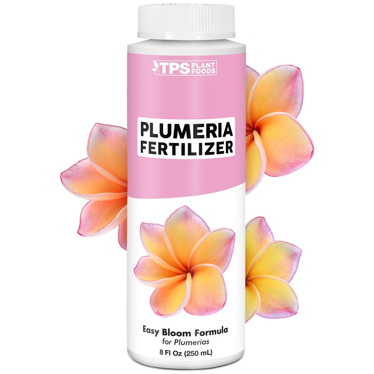 TPS NUTRIENTS Plumeria Fertilizer bottle pour promotes easy, even feeding for vibrant blooms.