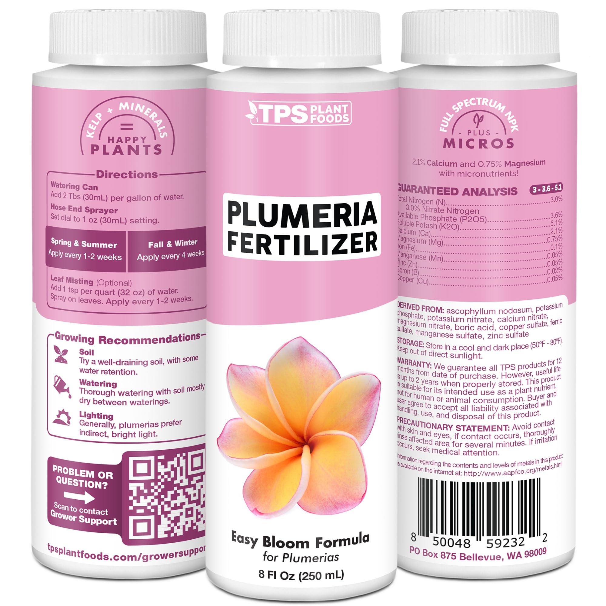 Patio plants thrive with TPS NUTRIENTS Plumeria Fertilizer, promoting blooms and healthy leaves