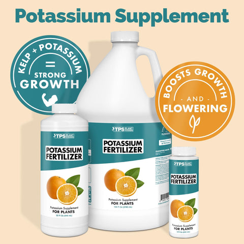 TPS NUTRIENTS potassium fertilizer healthy leaves showcase robust plant vitality.