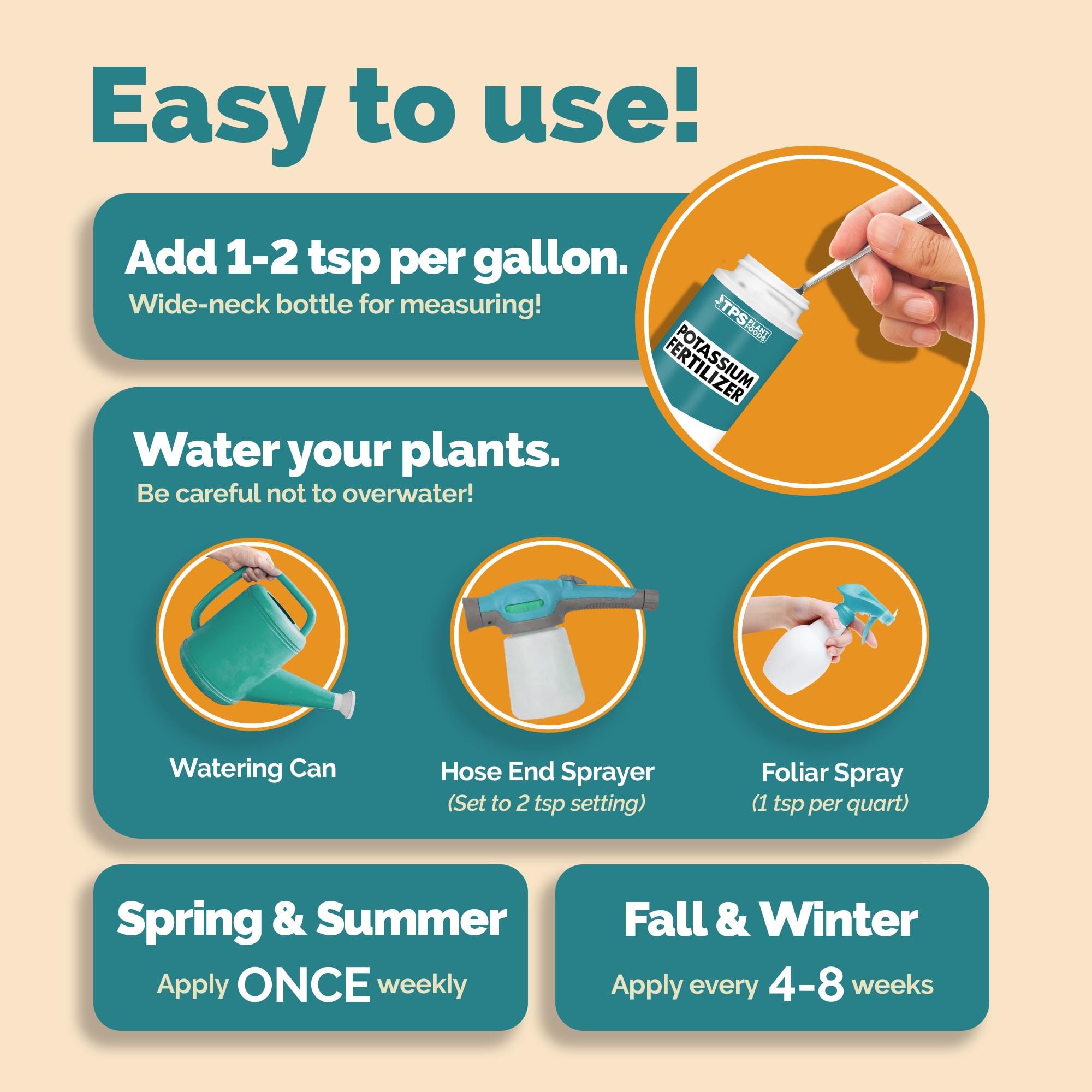 TPS NUTRIENTS potassium fertilizer outdoor garden scene supports reliable seasonal growth.