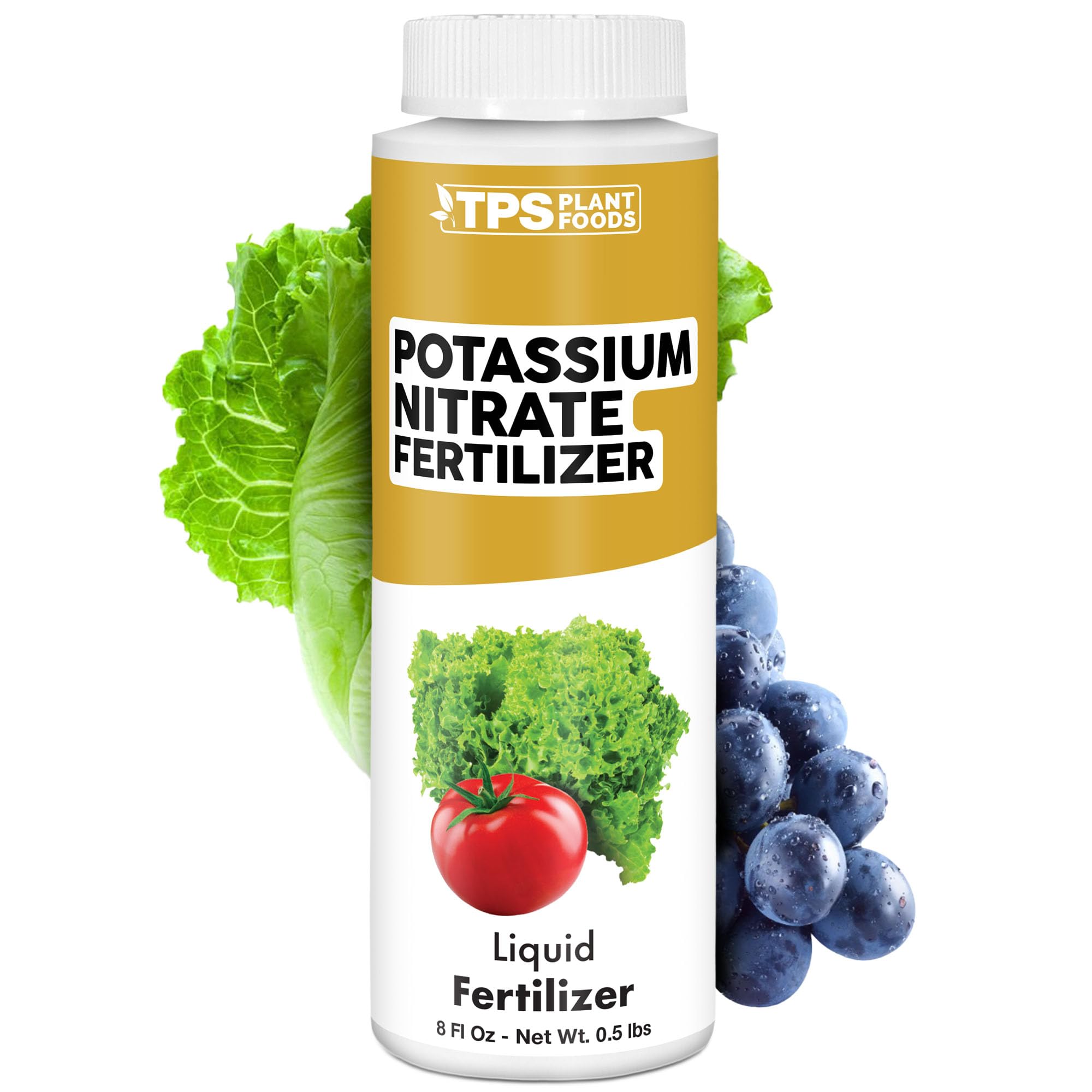 TPS NUTRIENTS Potassium Nitrate Fertilizer bottle for steady growth and vibrant leaves.