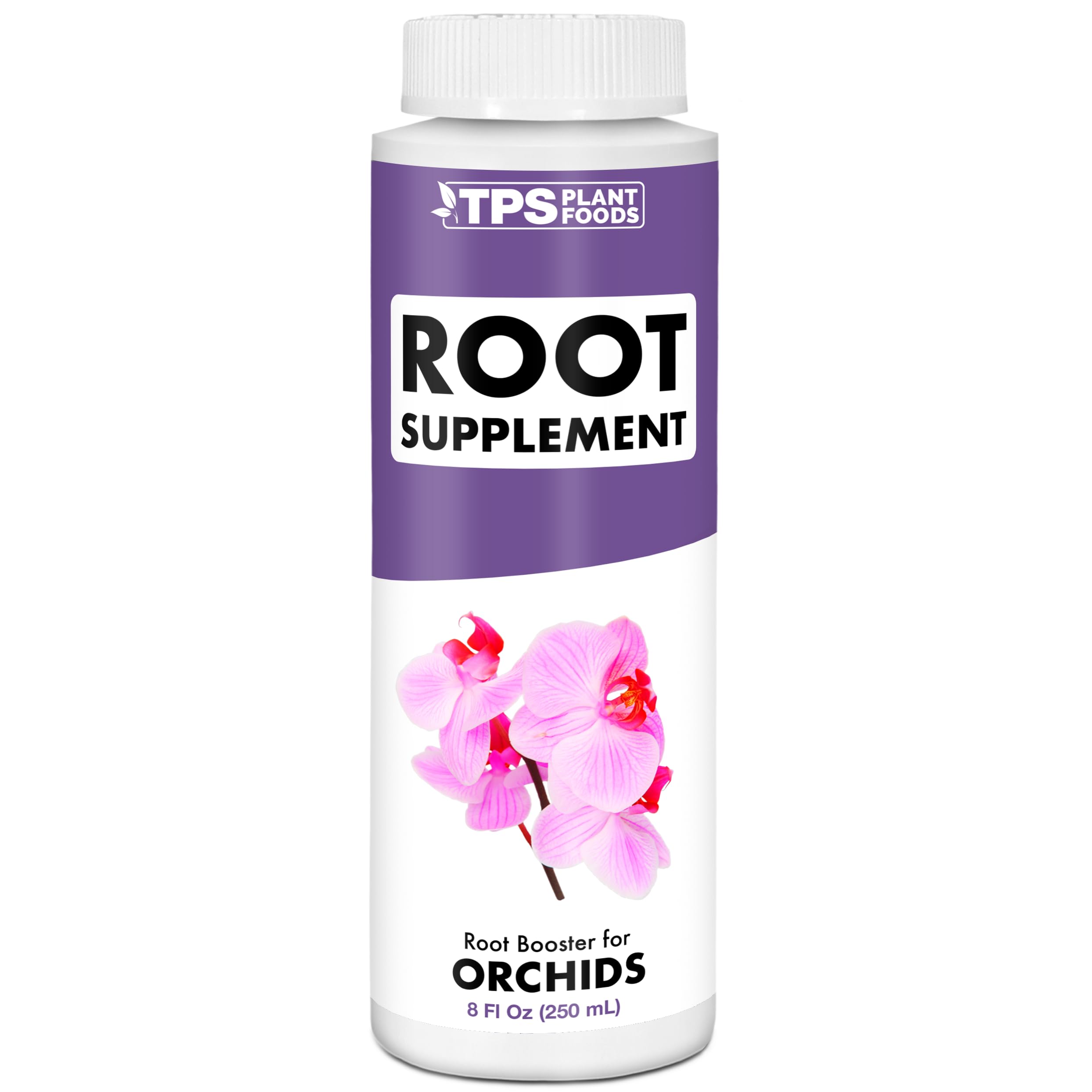 TPS NUTRIENTS Root Stimulator for orchids in a bottle promoting healthy root growth.